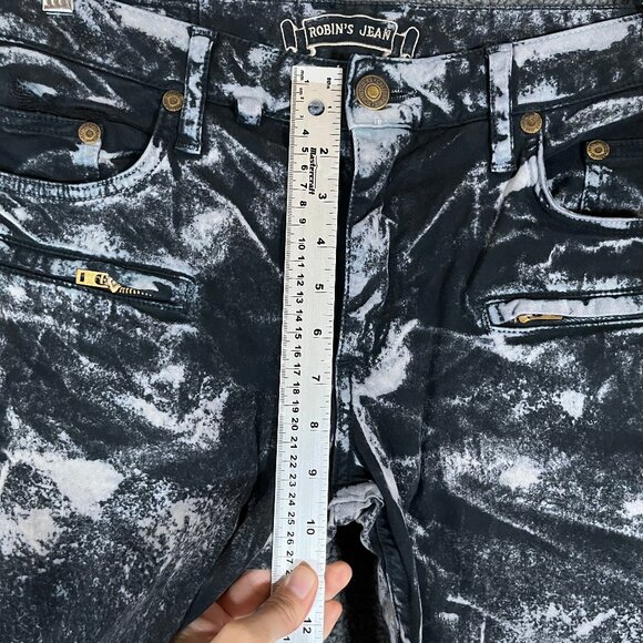 Robin's Jeans Motard Tie Dye Zipper Moto Jeans - Men's Size 29*32 - Blue - Picture 7 of 10